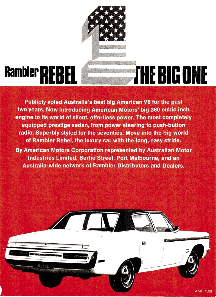 1970 Rambler Rebel AMC AMI 